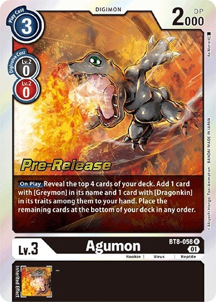 Image for Agumon [New Awakening Pre-Release Cards]