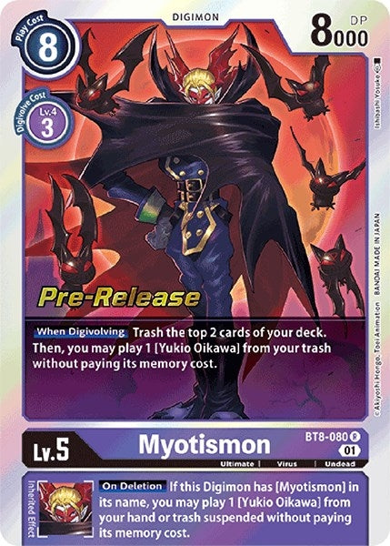 Image for Myotismon [New Awakening Pre-Release Cards]