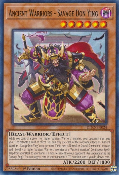Ancient Warriors Savage Don Ying (DIFO-EN024) [DIFO]