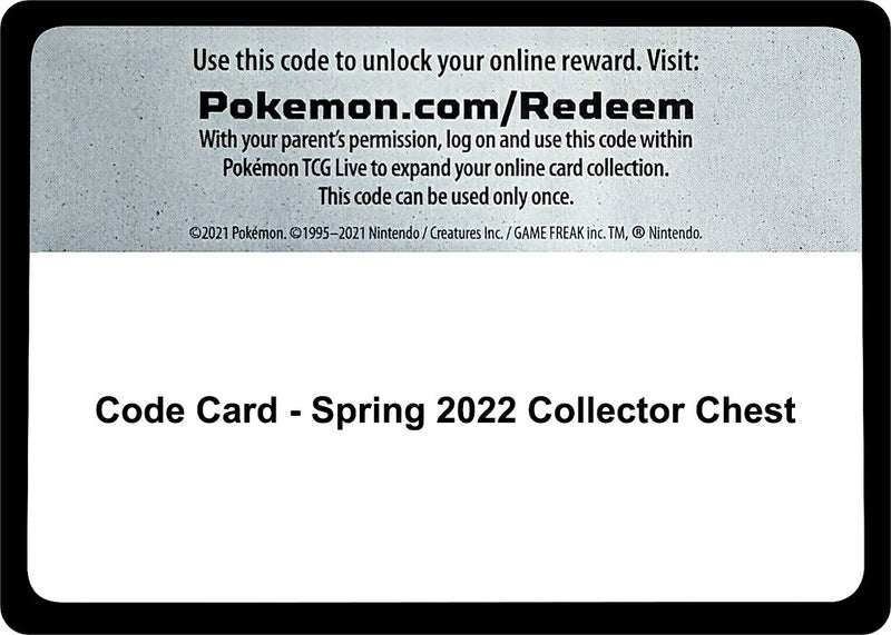 Code Card Spring 2022 Collector Chest [MCAP]