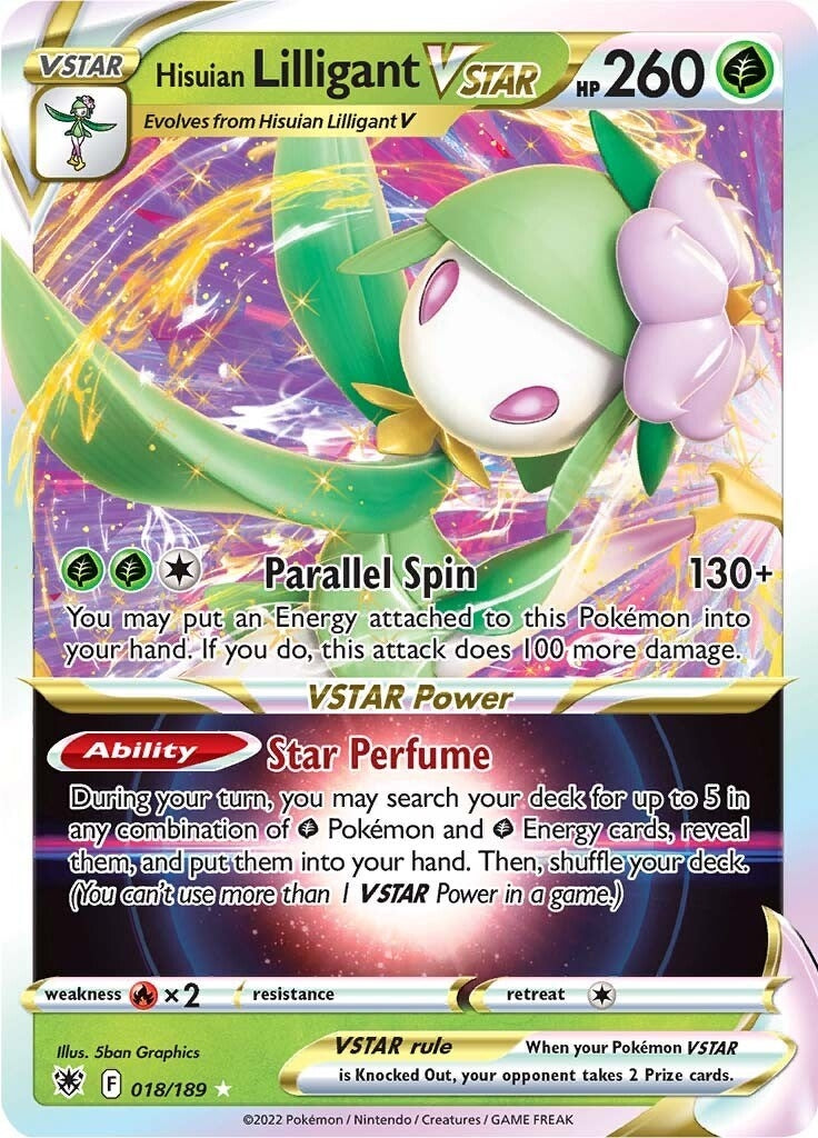 Hisuian Lilligant VSTAR (018/189) [SWSH10]