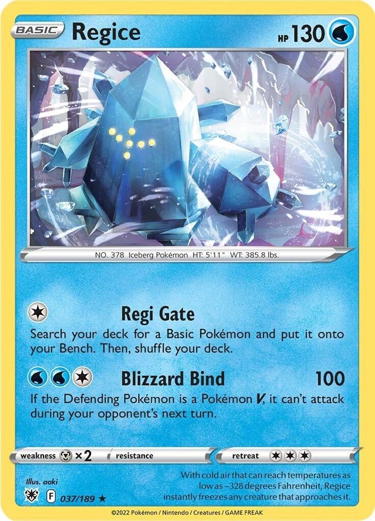Regice (037/189) [SWSH10]
