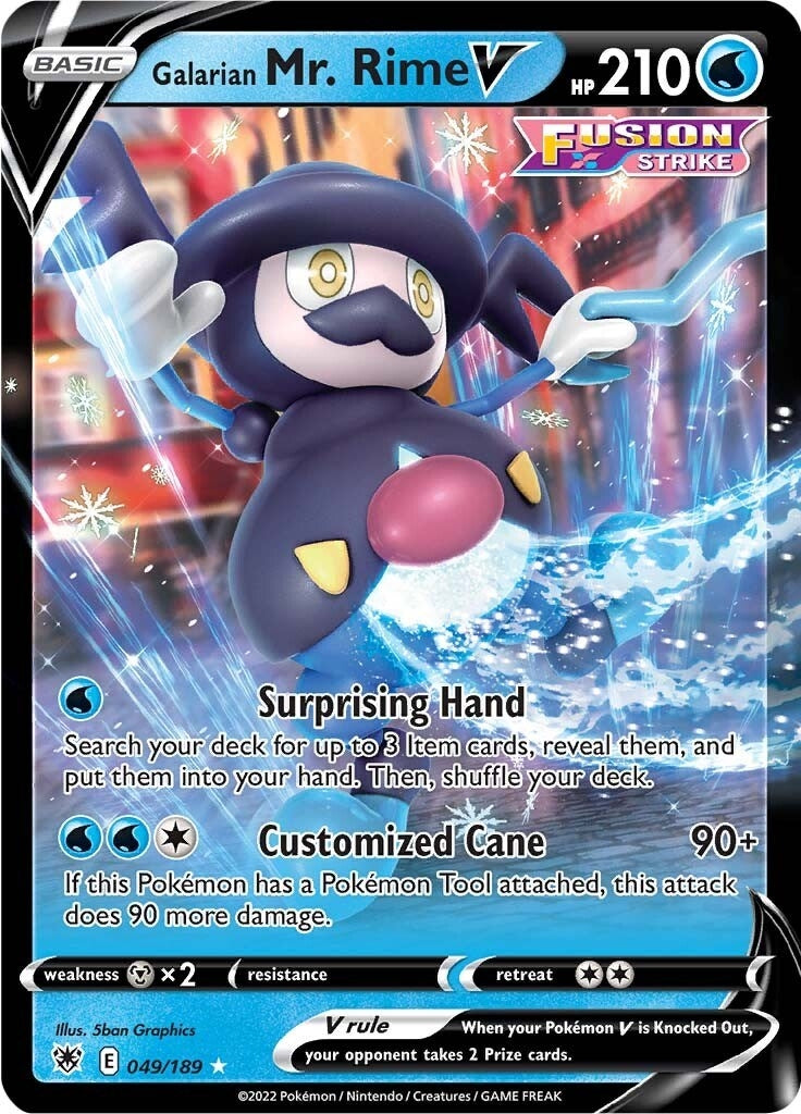 Galarian Mr. Rime V (049/189) (SWSH10: Astral Radiance)
