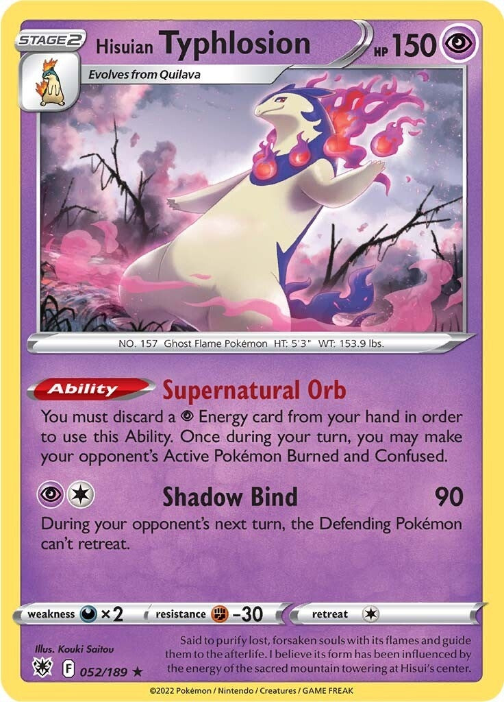 Hisuian Typhlosion (052/189) [SWSH10]