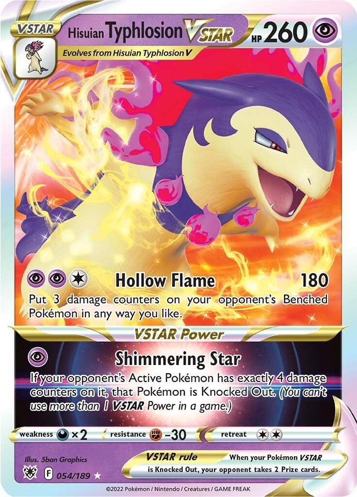Hisuian Typhlosion VSTAR (054/189) [SWSH10]
