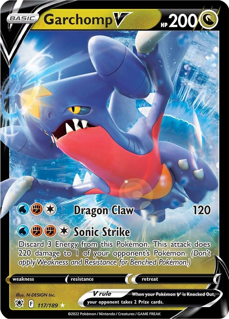 Garchomp V (117/189) (SWSH10: Astral Radiance)