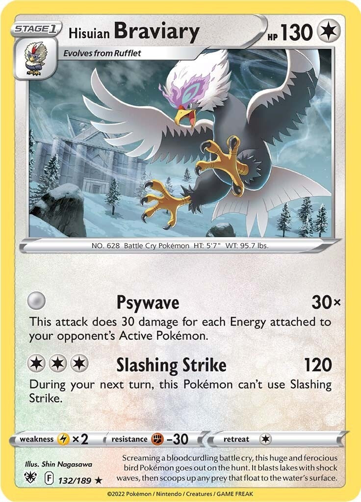 Hisuian Braviary (132/189) [SWSH10]