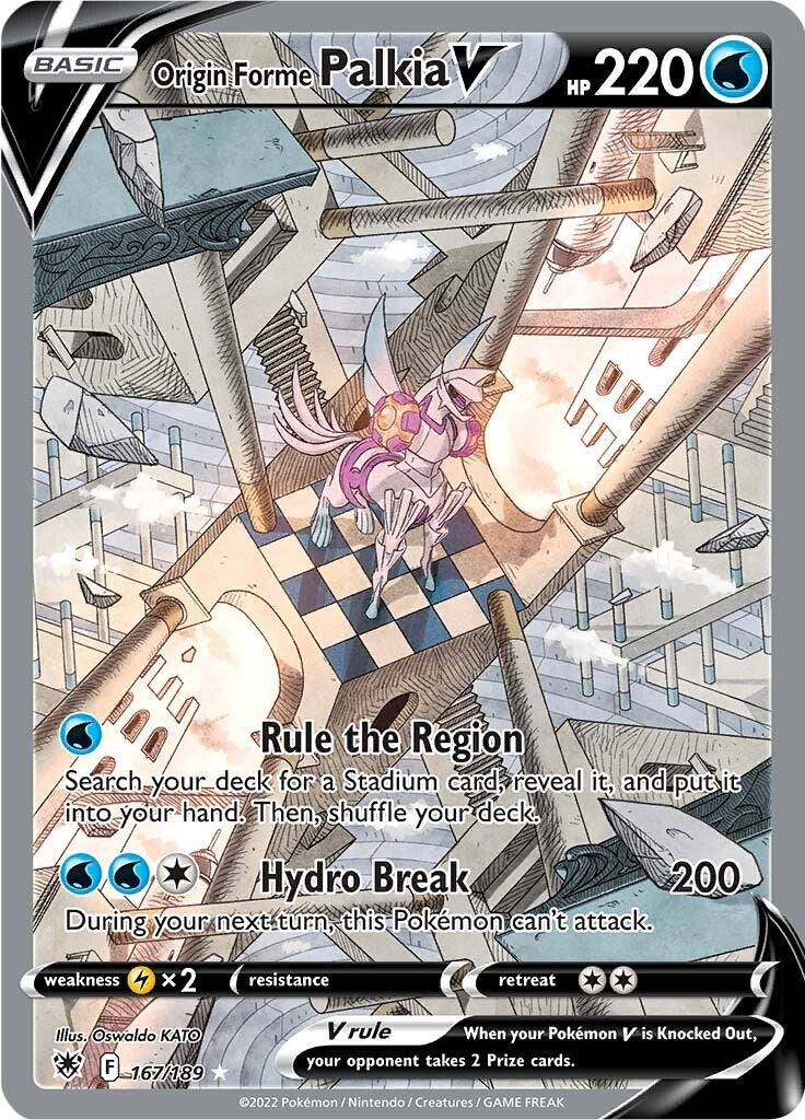Origin Forme Palkia V Alternate Full Art (167/189) [SWSH10]
