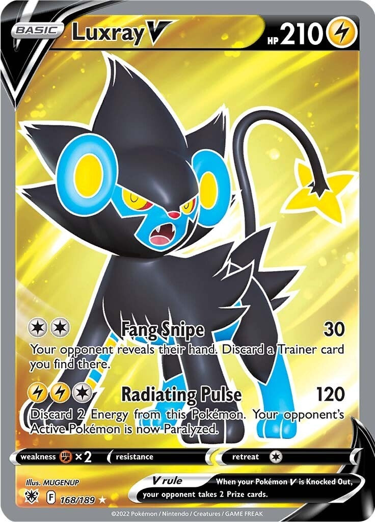 Luxray V Full Art (168/189) [SWSH10]