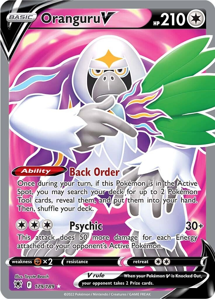 Oranguru V Full Art (179/189) [SWSH10]