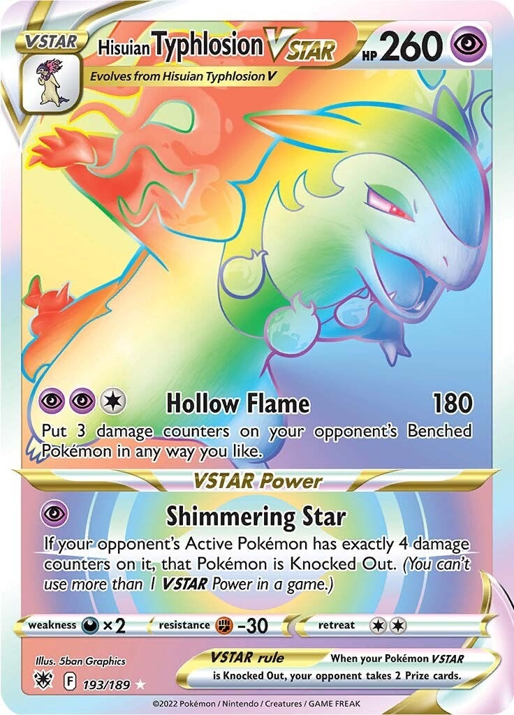 Hisuian Typhlosion VSTAR Secret (193/189) [SWSH10]