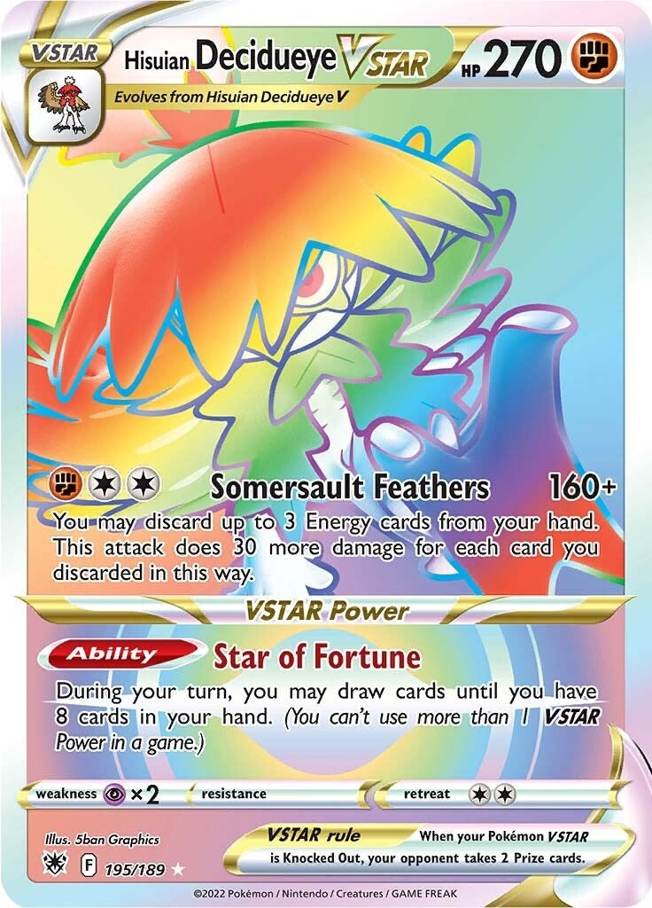 Hisuian Decidueye VSTAR Secret (195/189) [SWSH10]