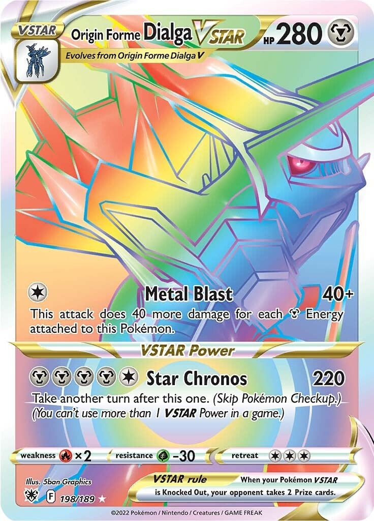 Origin Forme Dialga VSTAR 198 189 Secret (198/189) [SWSH10]