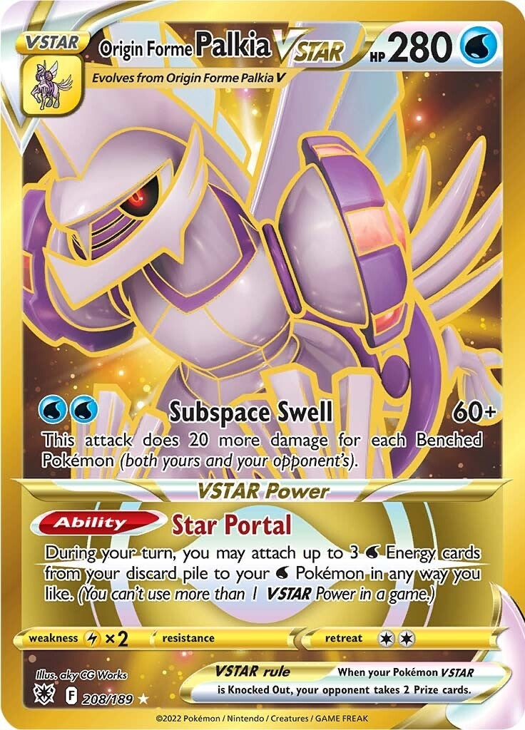 Origin Forme Palkia VSTAR Secret 208 (208/189) [SWSH10]