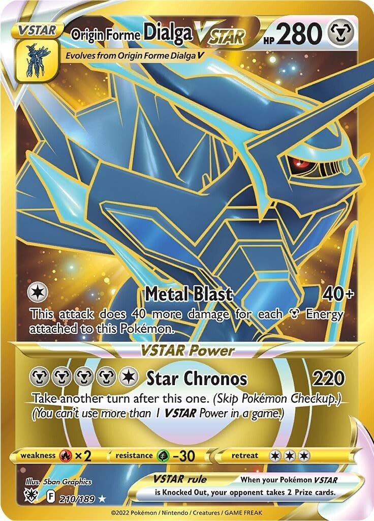 Origin Forme Dialga VSTAR 210 189 Secret (210/189) [SWSH10]