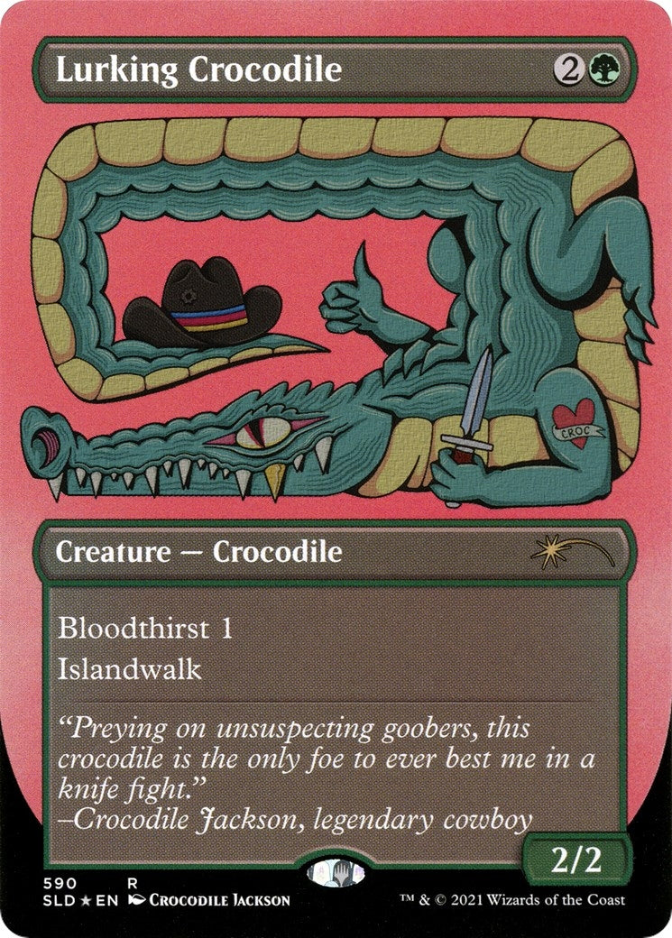 Lurking Crocodile Foil Etched (590) [SLD]