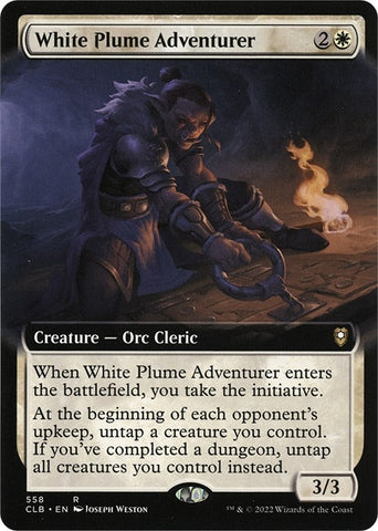 White Plume Adventurer Extended Art (558) [CLB]
