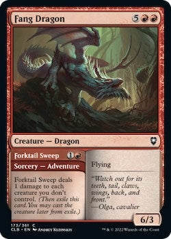Fang Dragon // Forktail Sweep [Commander Legends: Battle for Baldur's Gate]
