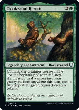 Cloakwood Hermit [Commander Legends: Battle for Baldur's Gate]