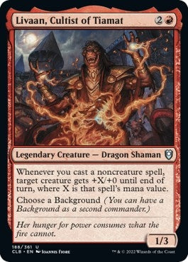Livaan, Cultist of Tiamat [Commander Legends: Battle for Baldur's Gate]