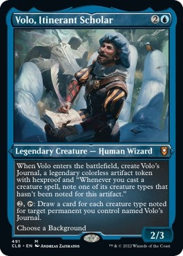 Volo Itinerant Scholar Foil Etched (491) [CLB]