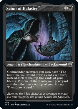 Scion of Halaster (Foil Etched) [Commander Legends: Battle for Baldur's Gate]
