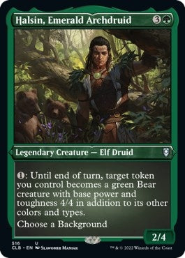 Halsin, Emerald Archdruid (Foil Etched) [Commander Legends: Battle for Baldur's Gate]