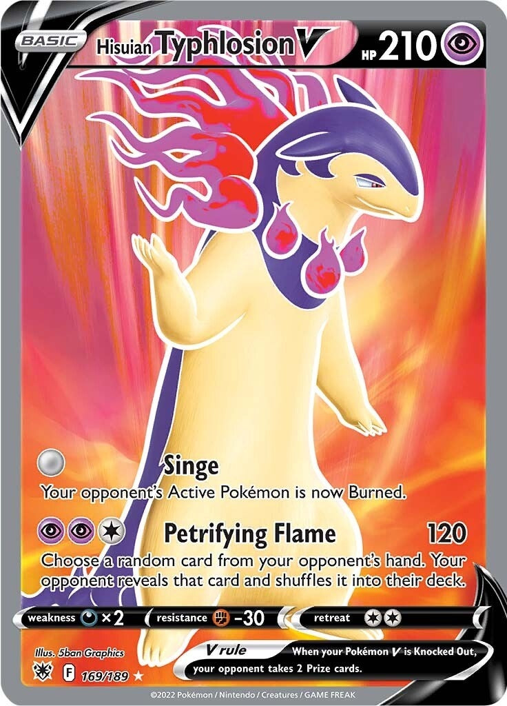 Hisuian Typhlosion V Full Art (169/189) [SWSH10]
