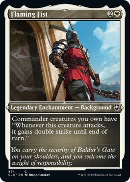 Flaming Fist (Foil Etched) [Commander Legends: Battle for Baldur's Gate]
