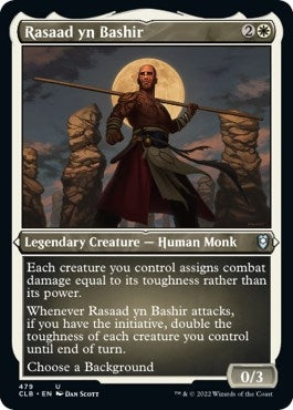 Rasaad yn Bashir (Foil Etched) [Commander Legends: Battle for Baldur's Gate]