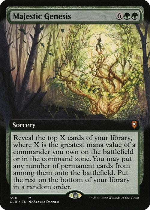Majestic Genesis (Extended Art) [Commander Legends: Battle for Baldur's Gate]