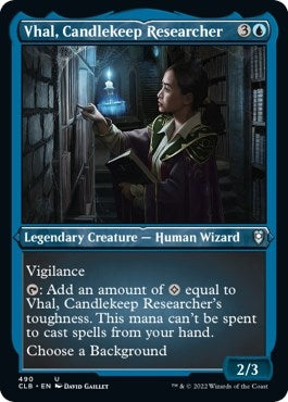 Vhal Candlekeep Researcher Foil Etched (490) [CLB]