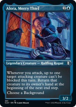 Alora, Merry Thief (Foil Etched) [Commander Legends: Battle for Baldur's Gate]