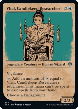 Vhal, Candlekeep Researcher (Showcase) [Commander Legends: Battle for Baldur's Gate]