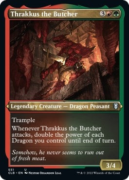 Thrakkus the Butcher Foil Etched (551) [CLB]