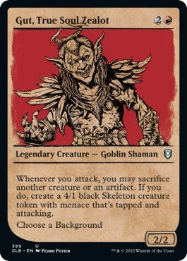 Gut, True Soul Zealot (Showcase) [Commander Legends: Battle for Baldur's Gate]