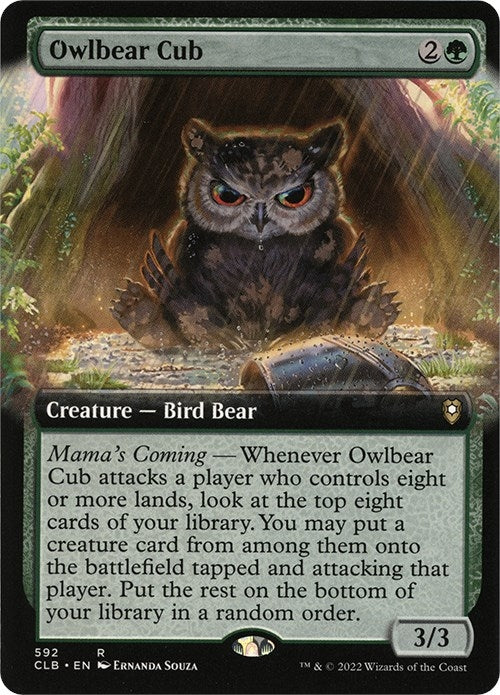 Owlbear Cub Extended Art (592) [CLB]