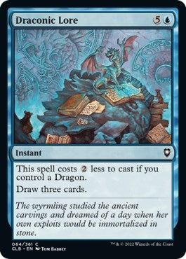 Draconic Lore [Commander Legends: Battle for Baldur's Gate]