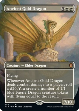Ancient Gold Dragon Borderless (365) [CLB]