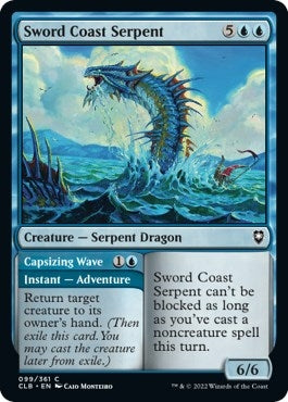 Sword Coast Serpent // Capsizing Wave [Commander Legends: Battle for Baldur's Gate]
