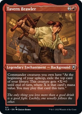 Tavern Brawler (Foil Etched) [Commander Legends: Battle for Baldur's Gate]