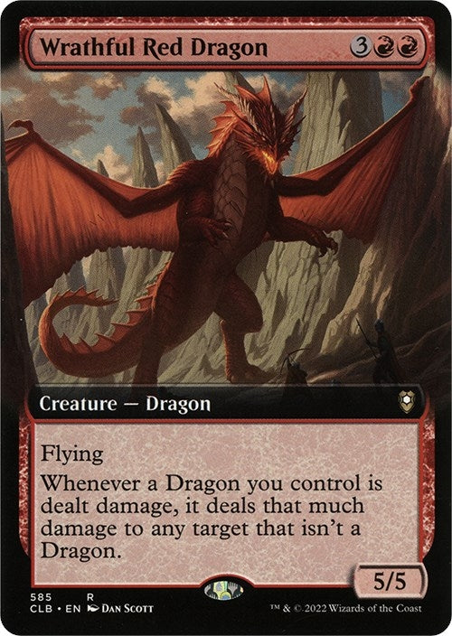Wrathful Red Dragon Extended Art (585) [CLB]