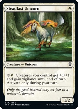 Steadfast Unicorn [Commander Legends: Battle for Baldur's Gate]