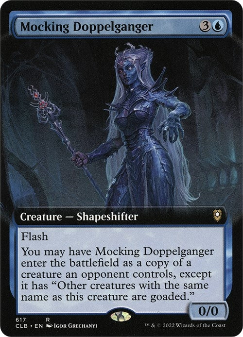 Mocking Doppelganger (Extended Art) [Commander Legends: Battle for Baldur's Gate]