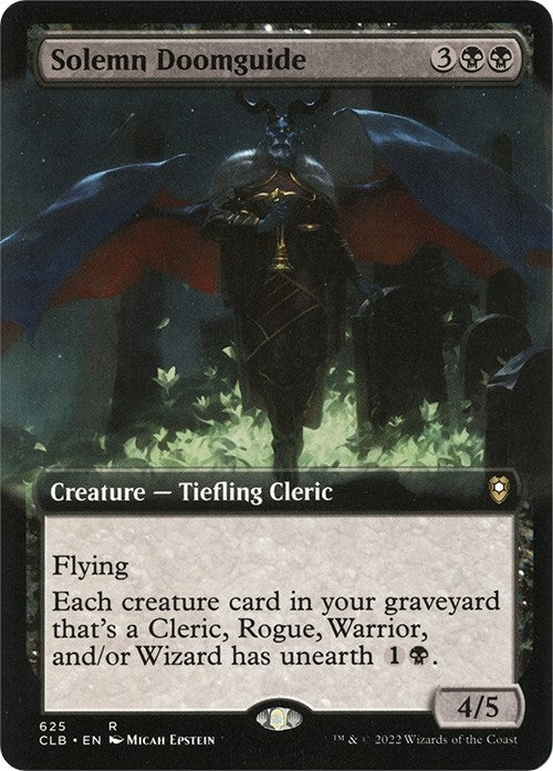Solemn Doomguide Extended Art (625) [CLB]