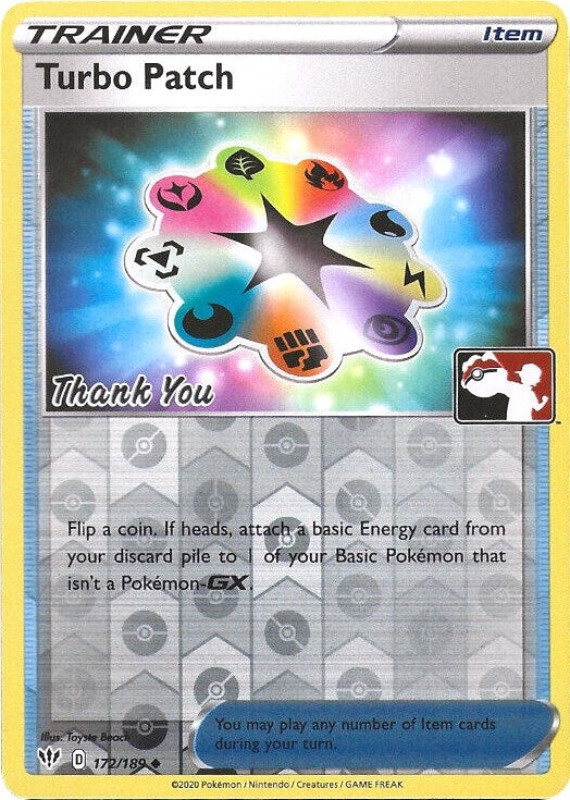 Turbo Patch 172 189 Pokemon League Thank You (172/189) [PR]