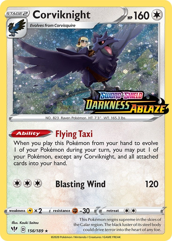 Corviknight 156 189 Darkness Ablaze Stamped (156/189) [MCAP]