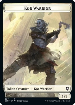 Kor Warrior Angel Warrior Double sided Token [CLB]