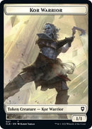 Kor Warrior Treasure Double sided Token [CLB]