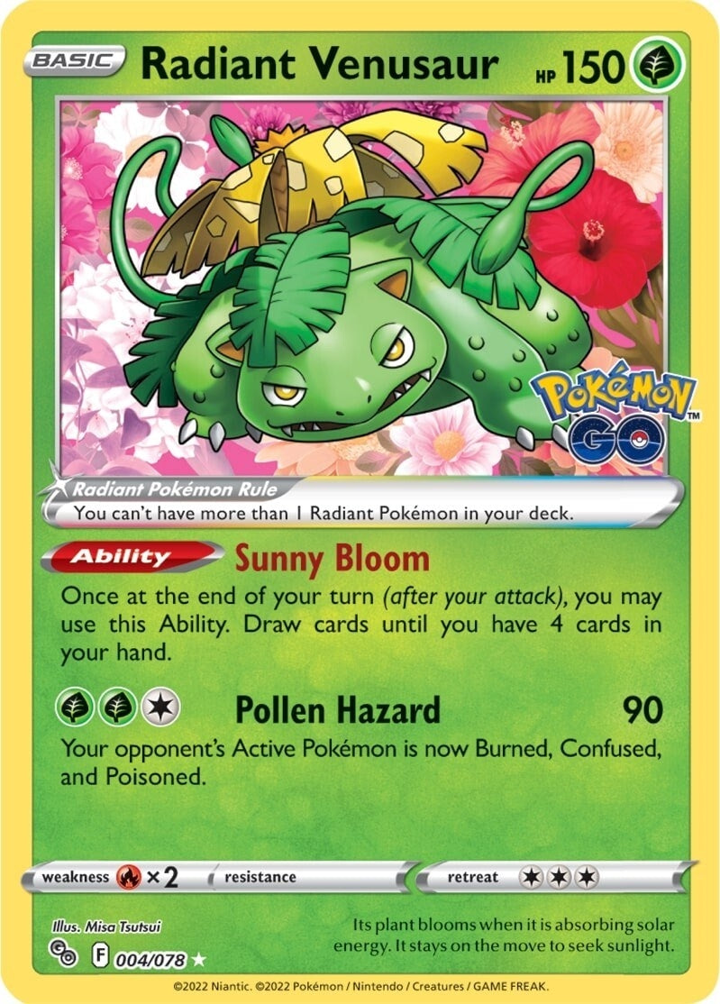 Radiant Venusaur (004/078) [PGO]